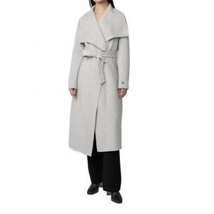 NEW SOIA&KYO ladies light wool coat in stone